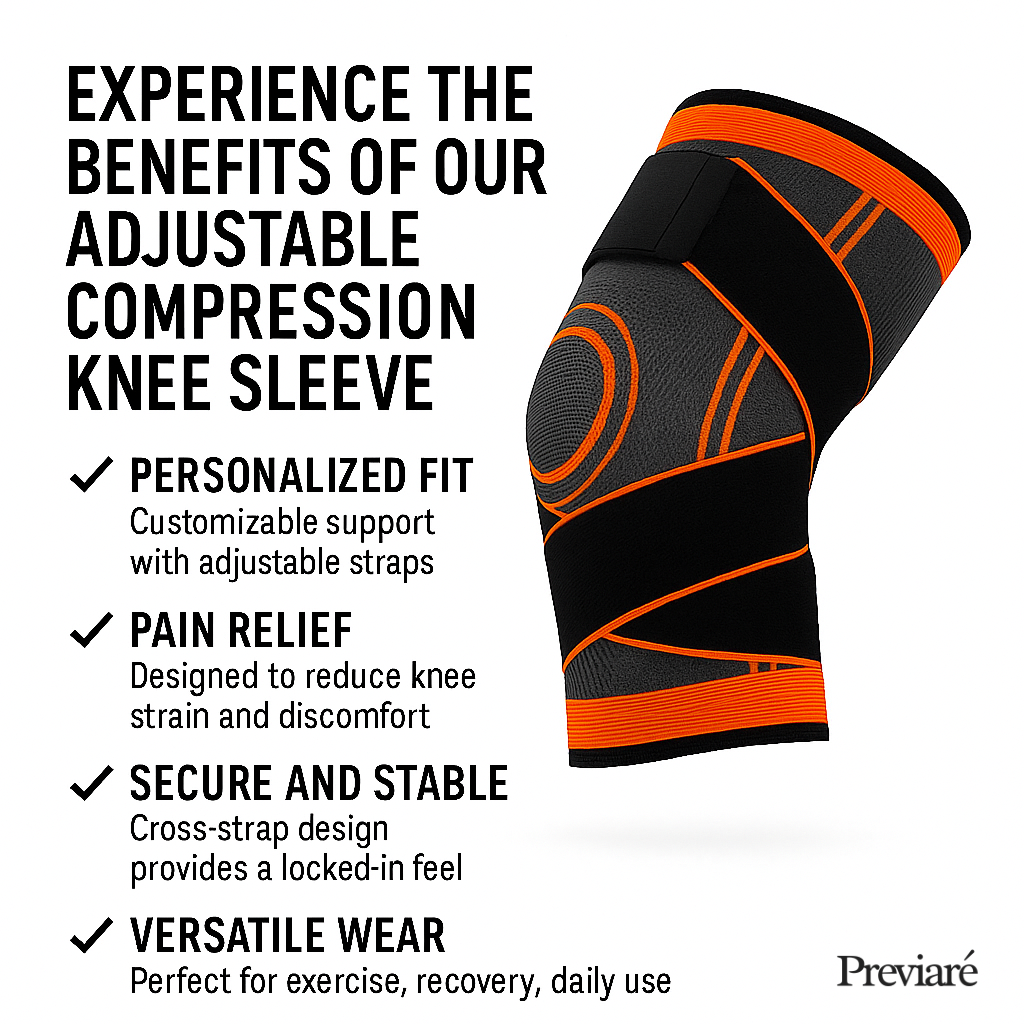 Adjustable Knee Compression Sleeves